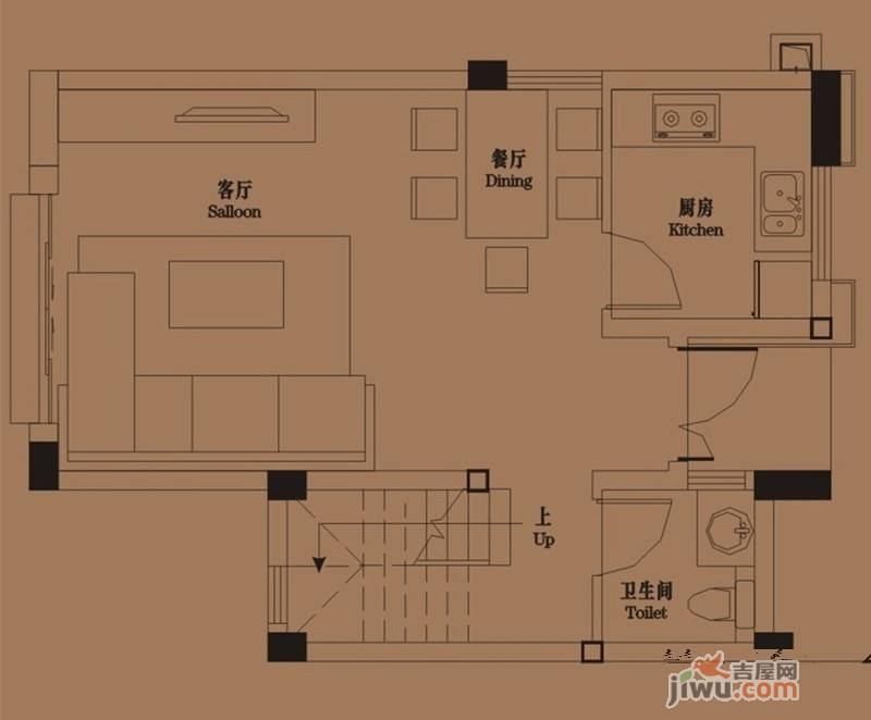 御青城4室2厅3卫120㎡户型图