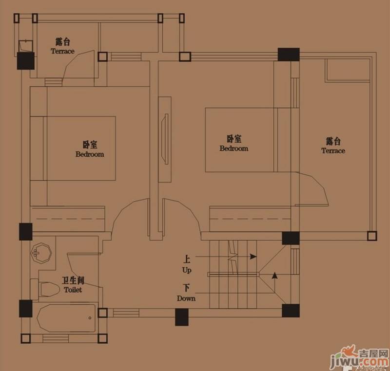 御青城3室2厅3卫115㎡户型图