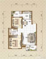 广泽长河郡2室2厅1卫78.7㎡户型图