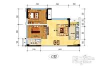 华腾舒云居2室2厅1卫57.6㎡户型图