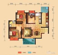 和信香榭澜郡3室2厅2卫107㎡户型图