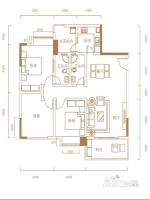锦尚太康3室2厅2卫108㎡户型图