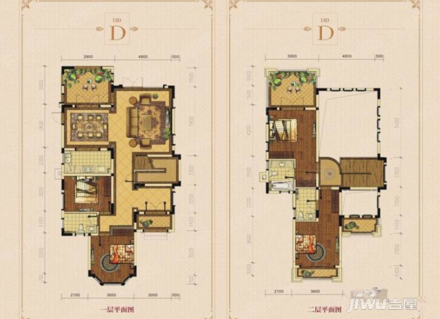 保利石象湖4室2厅3卫180㎡户型图