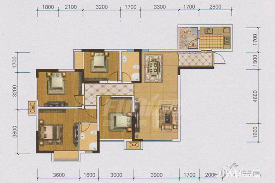 中冶中央公园户型图