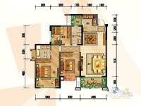 龙城国际五期3室2厅2卫118㎡户型图
