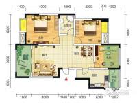 香城润园3室2厅1卫96.5㎡户型图