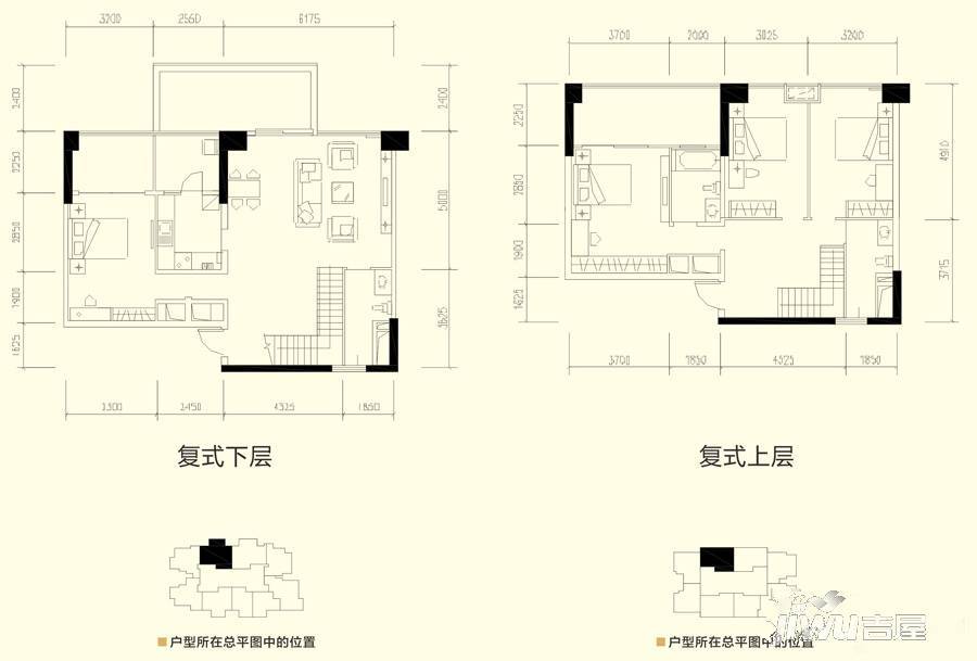 恒大都汇华庭4室2厅3卫254㎡户型图