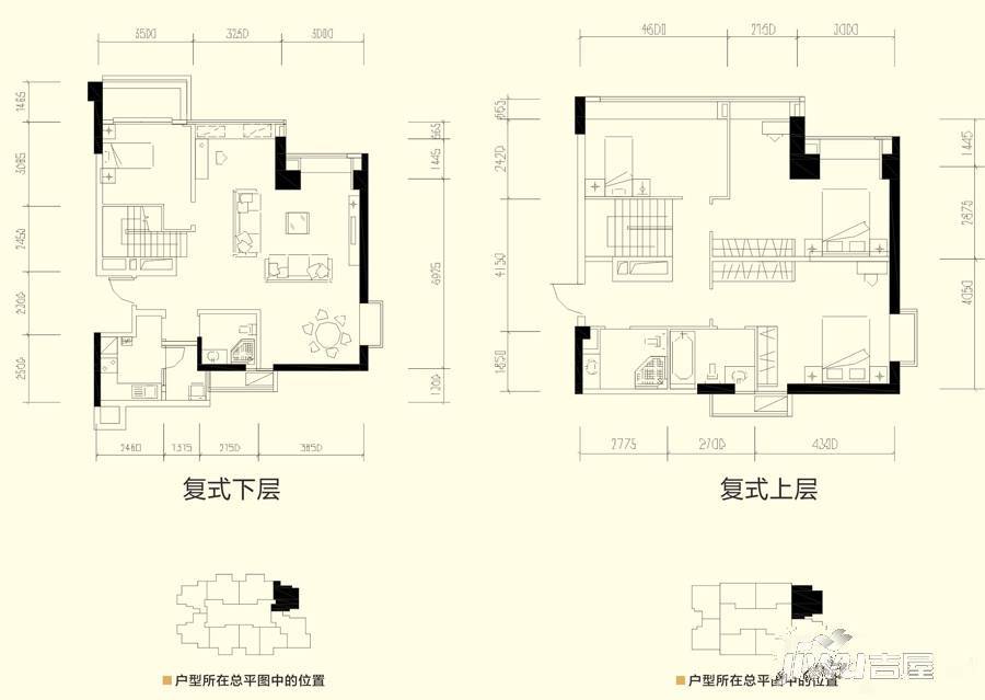 恒大都汇华庭4室2厅3卫215㎡户型图