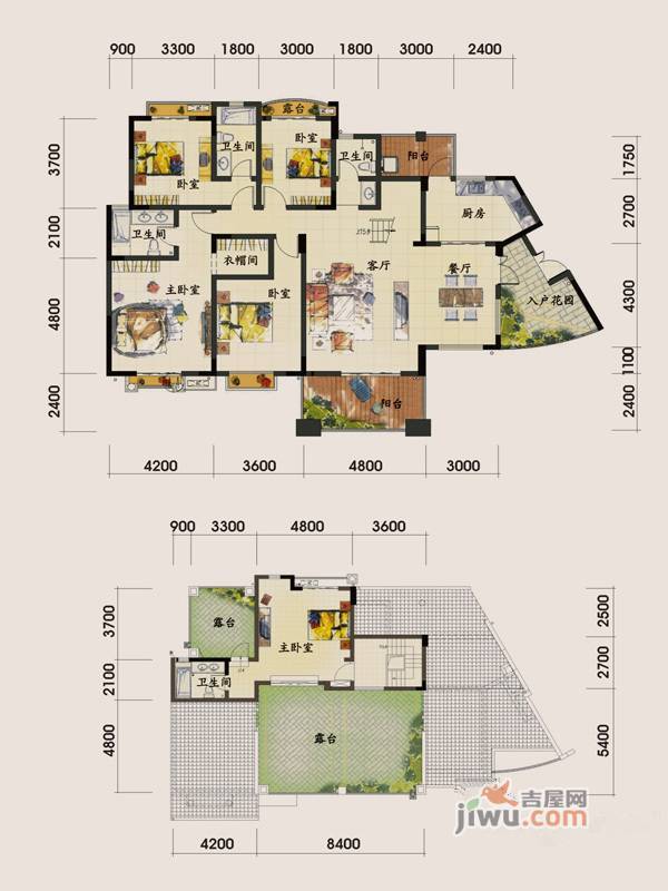 伊萨贝拉5室2厅4卫234㎡户型图