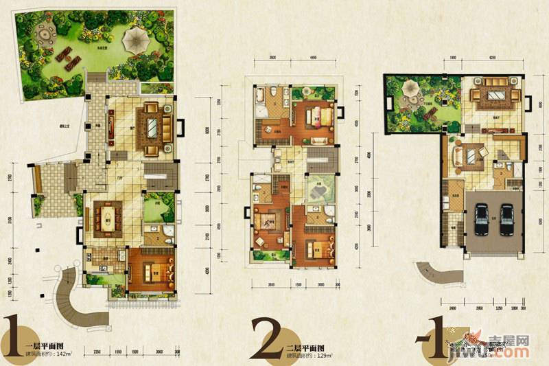 棠湖泊林城4室4厅5卫421㎡户型图