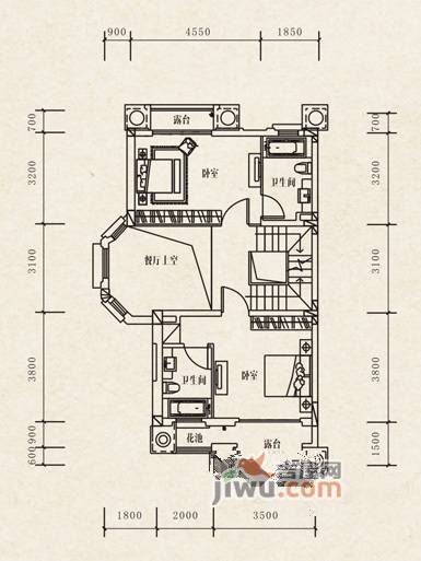 三盛翡俪山4室3厅5卫户型图