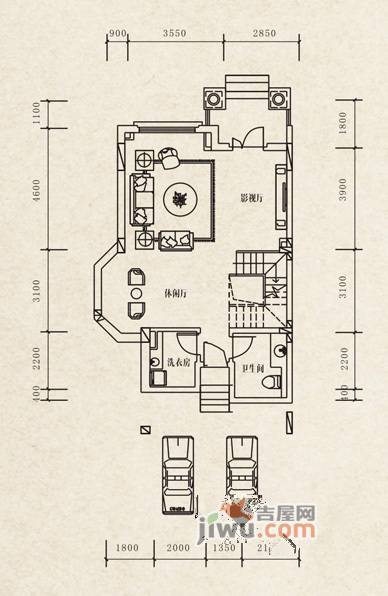 三盛翡俪山4室3厅5卫户型图