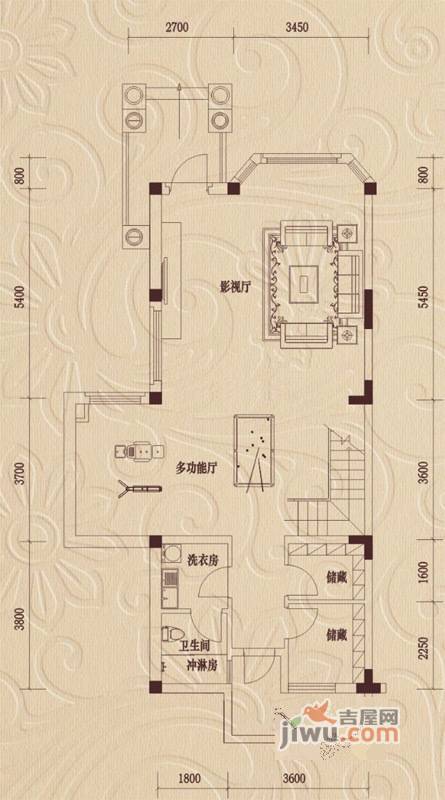 三盛翡俪山4室3厅5卫315㎡户型图