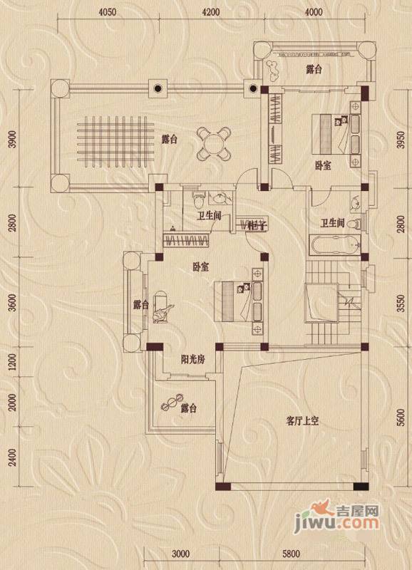 三盛翡俪山4室3厅5卫510㎡户型图