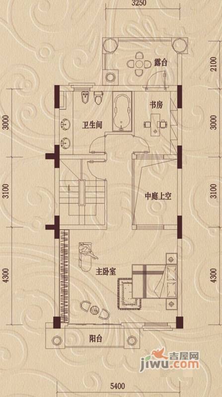 三盛翡俪山3室3厅4卫263㎡户型图