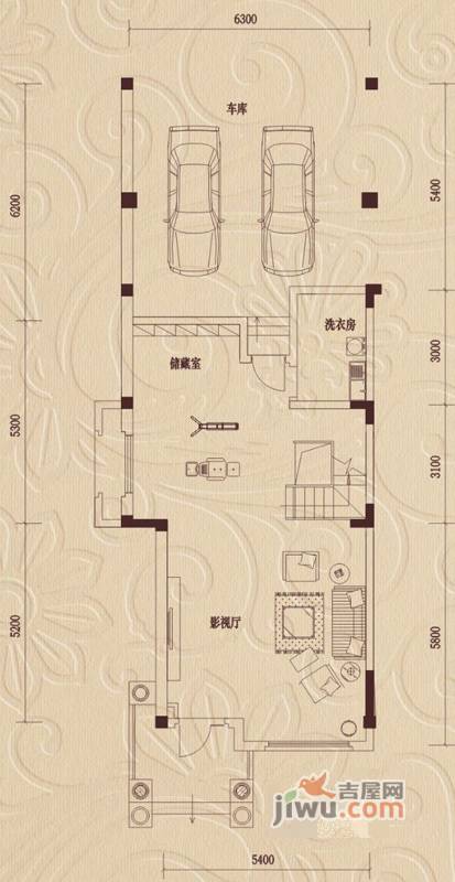 三盛翡俪山4室3厅4卫282㎡户型图