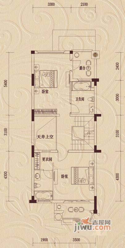 三盛翡俪山3室3厅4卫261㎡户型图