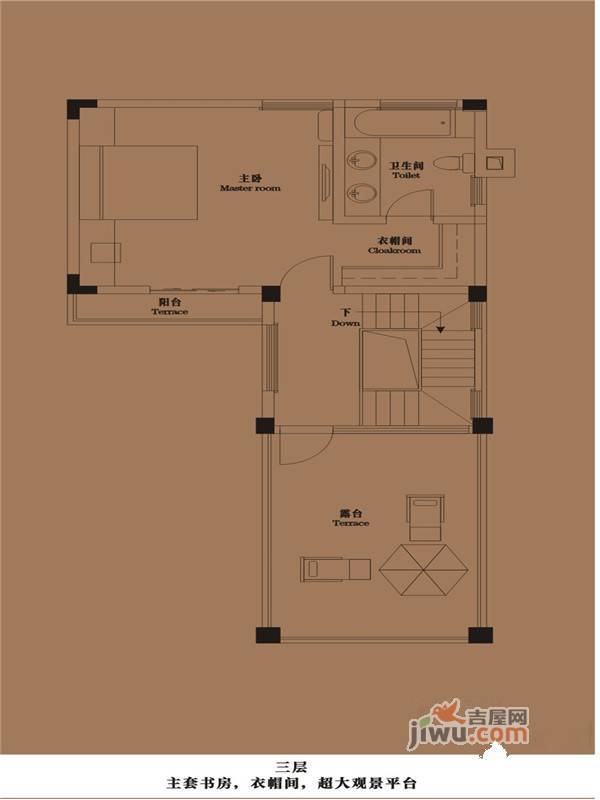 御青城5室3厅4卫193㎡户型图