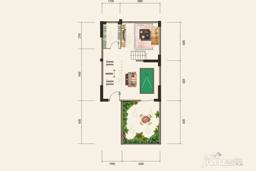 中国西部文化城商铺4室2厅4卫230.7㎡户型图