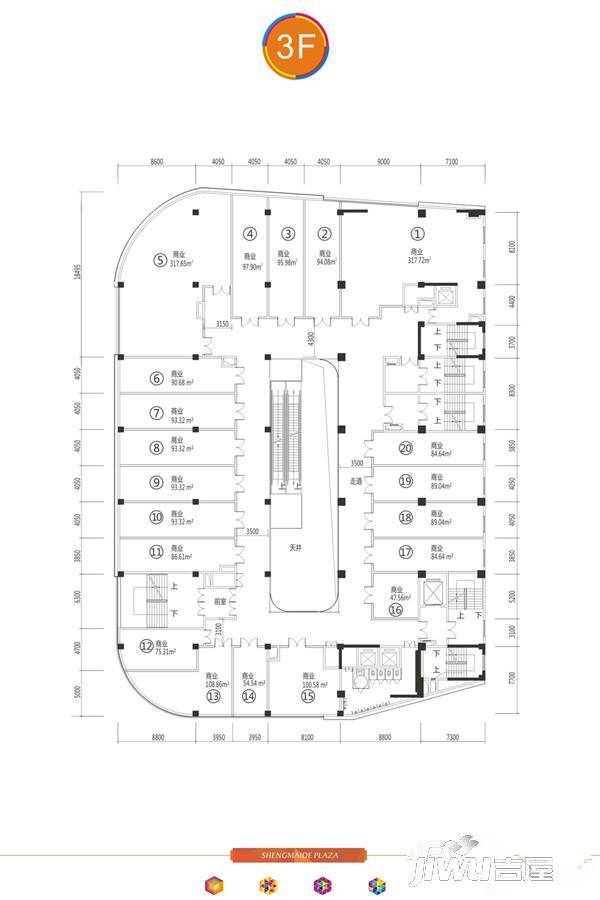 圣迈德广场商业-平层30㎡户型图