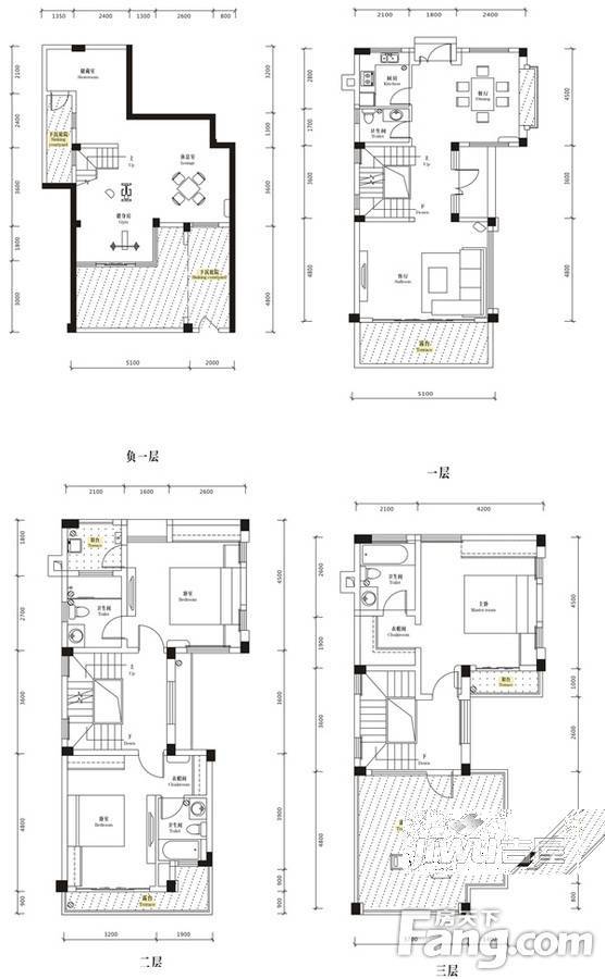 御青城3室3厅3卫245㎡户型图