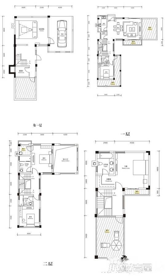 御青城3室3厅3卫245㎡户型图