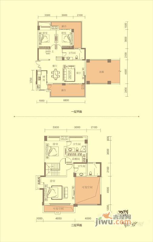 远大林语城4室2厅3卫173㎡户型图