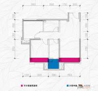 中铁瑞景汇中心2室2厅1卫75㎡户型图