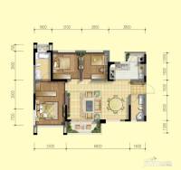 北京城建龙樾熙城3室2厅2卫95㎡户型图