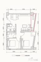 百维广场2室2厅1卫76㎡户型图