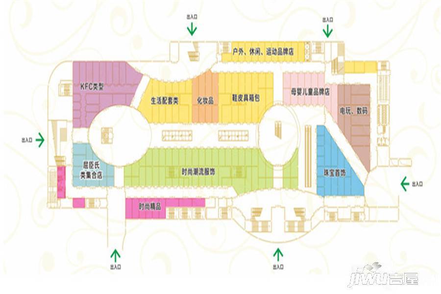 彭州牡丹文化广场                                                            商业-平面图
                                                    