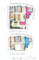 富豪公馆4室2厅4卫254㎡户型图