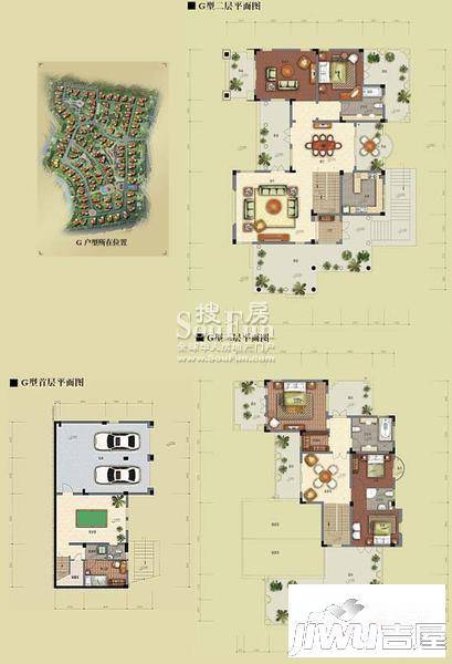 置信牧山丽景6室4厅4卫385.6㎡户型图