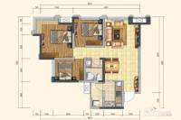 泰博理想城3室2厅1卫76㎡户型图