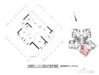 富力桃园金街3室2厅1卫89.5㎡户型图