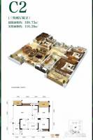 光华瑞廷3室2厅2卫108.7㎡户型图