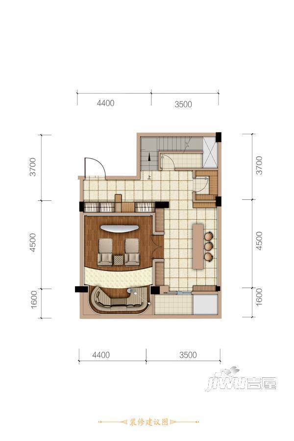 绿地悦蓉公馆商铺4室3厅4卫181㎡户型图