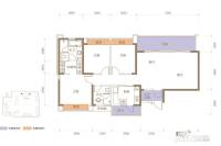 吉宝凌云峰阁3室2厅2卫134㎡户型图