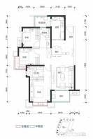 恒大天府半岛3室2厅2卫119.4㎡户型图