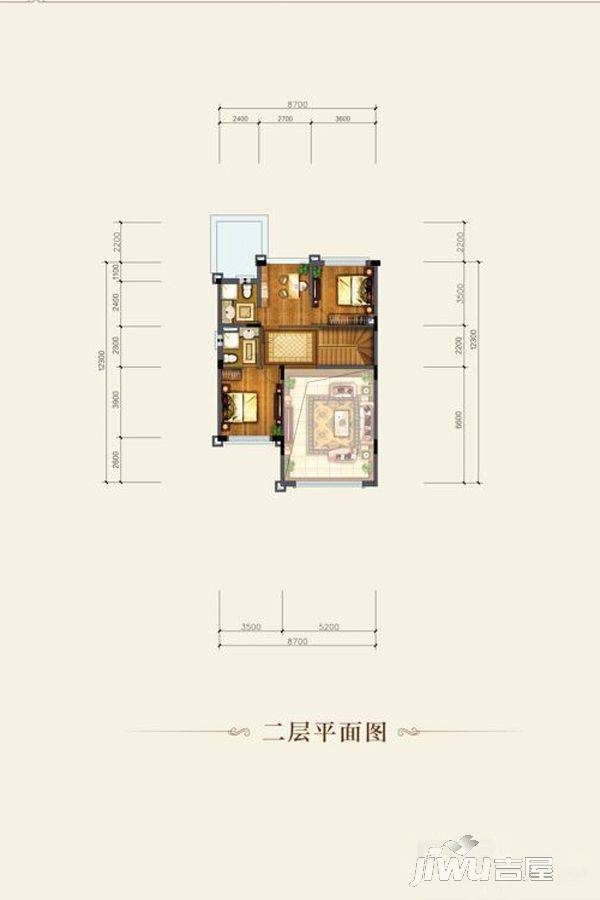 恒大上林苑4室4厅4卫350.4㎡户型图