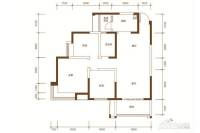 海骏达蜀都1号3室2厅1卫100.2㎡户型图