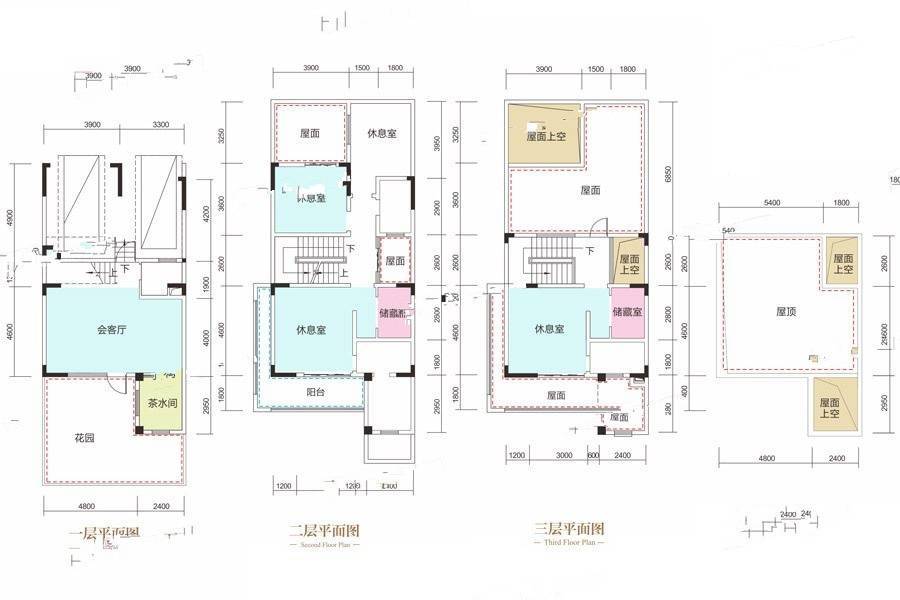 棠湖泊林城4室2厅4卫200㎡户型图