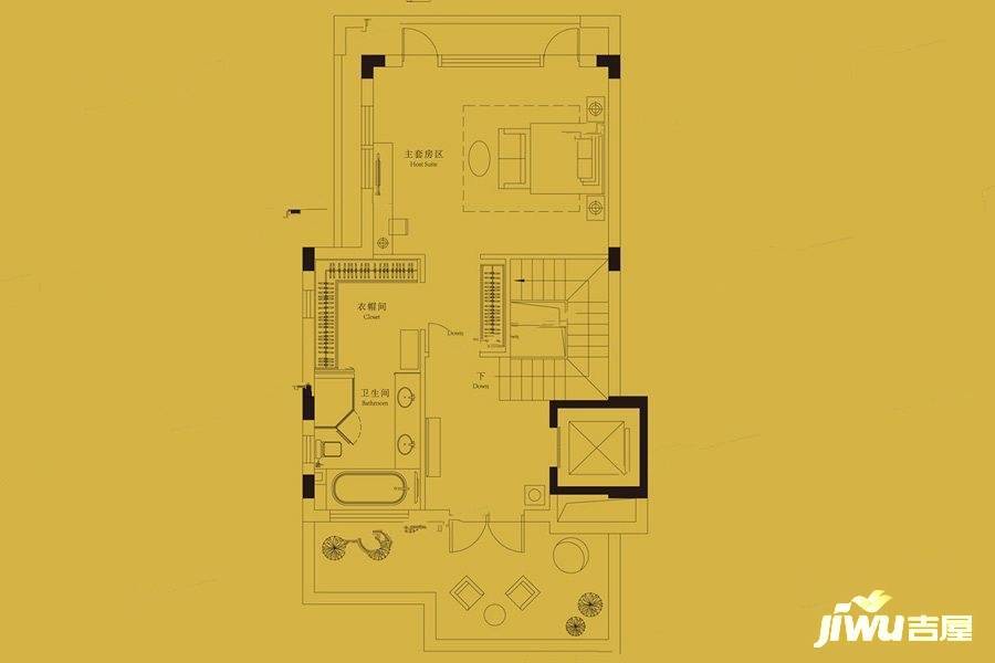 牧马山蔚蓝卡地亚4室2厅6卫510㎡户型图