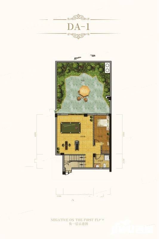 融创长滩壹号5室2厅4卫215㎡户型图