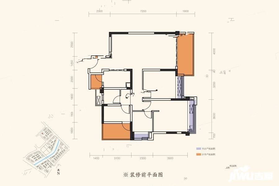 融创玖阙府3室2厅2卫118㎡户型图