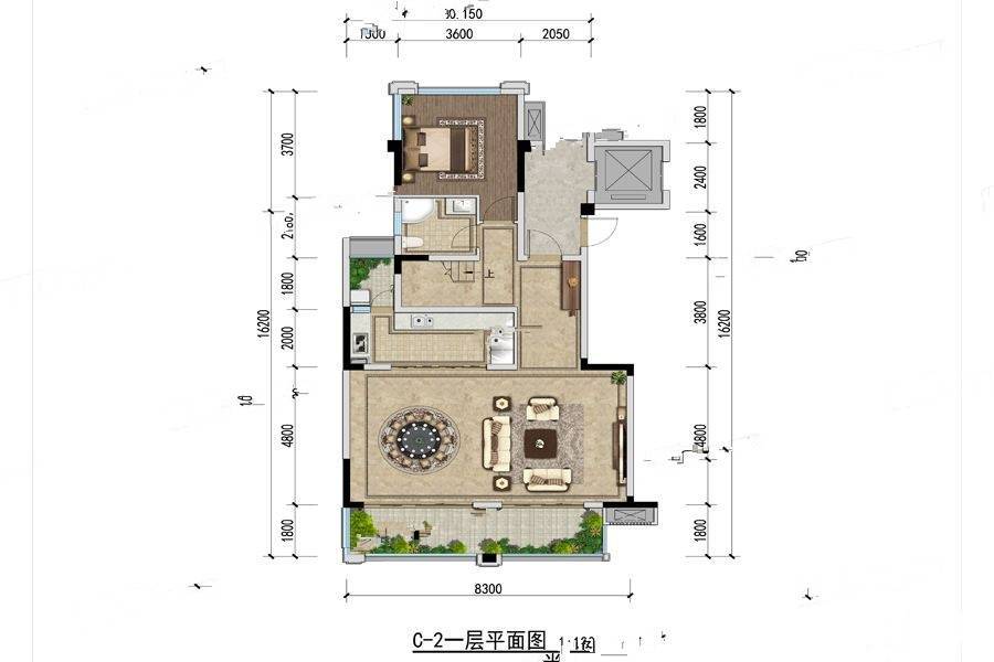 卧龙谷玖号4室2厅4卫168㎡户型图
