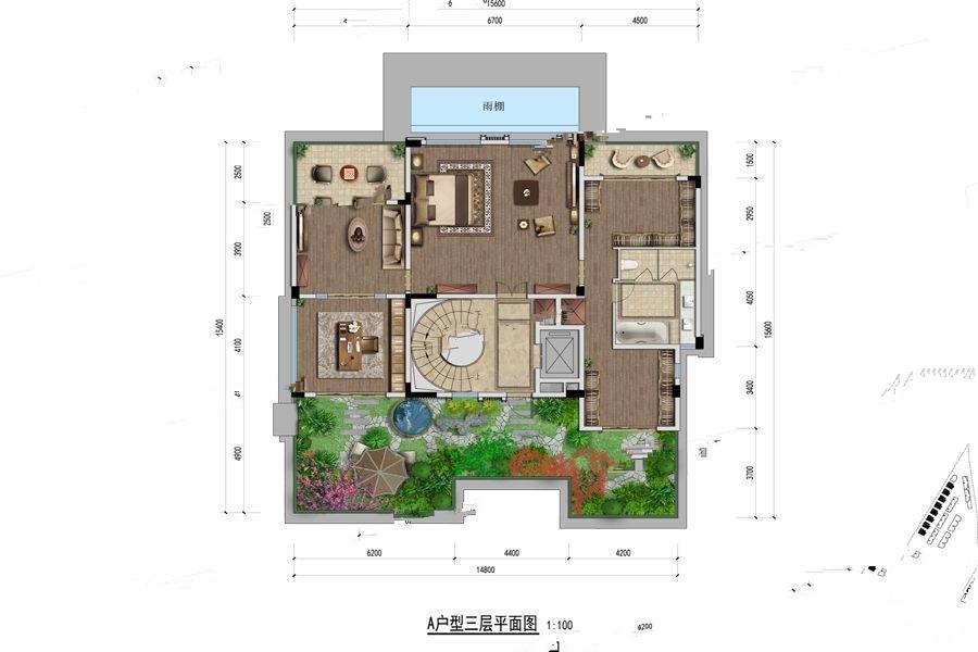 卧龙谷玖号7室4厅7卫443㎡户型图