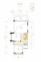 卧龙谷壹号2室2厅3卫163㎡户型图