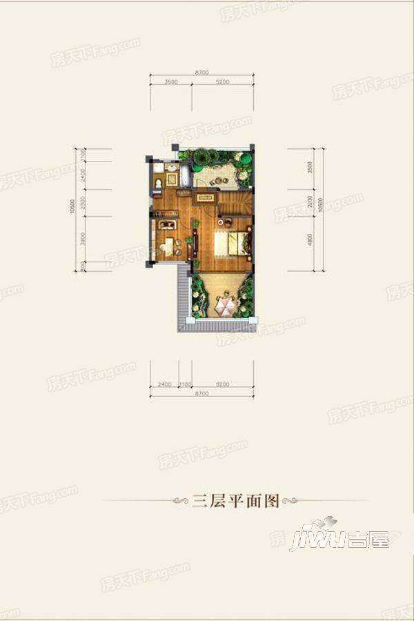 恒大上林苑4室4厅4卫350.4㎡户型图