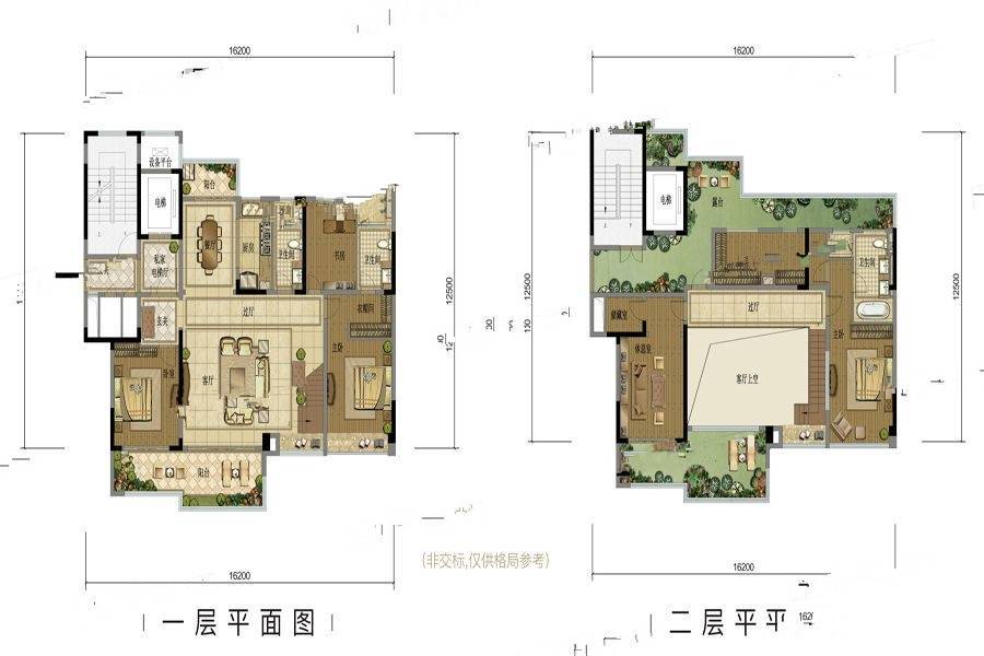 西派城5室2厅3卫270㎡户型图